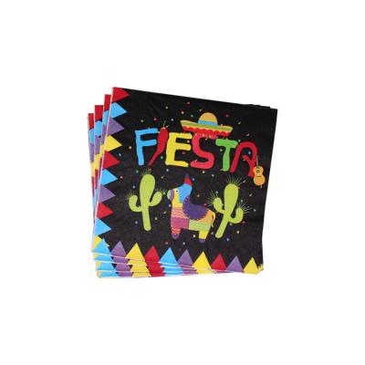 China Eco-friendly festa party paper napkin festival holiday colorful napkin and decoupage paper napkin for sale