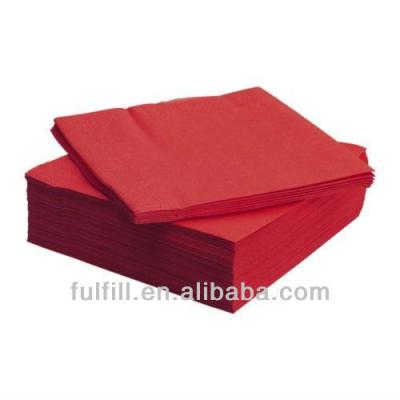 China Decorative Colored Table Decoupage Dinner Napkin Paper Napkin Size Wholesale for sale