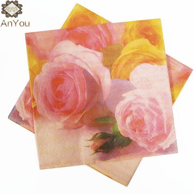 China Wholesale printed printed paper napkins decoupage for party for sale