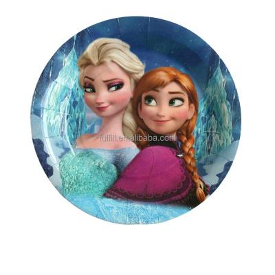 China Disposable Party Decorations Paper Plate Party Supply For Cartoon Jelly Design With for sale