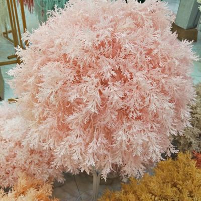 China 5 Branches Large Stock Wedding Props Artificial Flowers Pampas Grass Decorative Stage Flower for sale