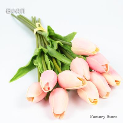 China Indoor Wedding Tulip Flowers Artificial Latex Artificial Touch Designs Decoration PU Real Flower Tulips for sale