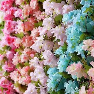 China High quality factory direct hand made wedding decoration with artificial flower cherry blossoms hanging rattan for sale