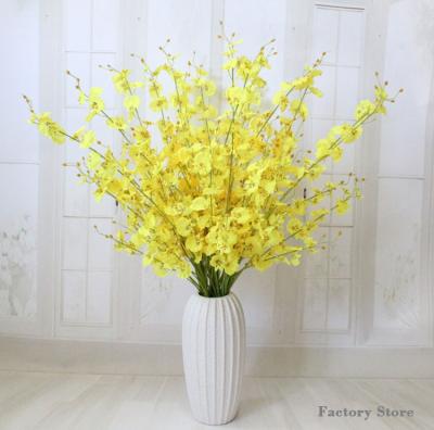 China Hot Sale Home Decoration Wedding Flower Decoration Dancing Lady Orchid Silk Flowers for sale