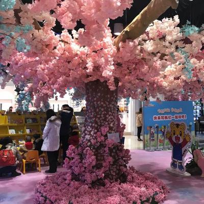 China Romantic Wedding Cherry Blossom Branch Artificial White Ivory Silk for Backdrop for sale