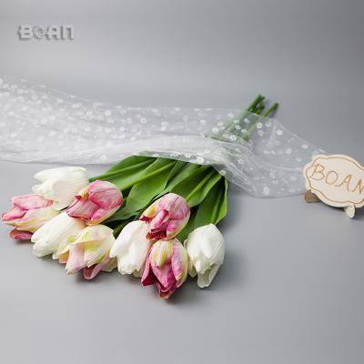 China Real-touch factory direct high quality indoor and outdoor artificial tulip flower 3D latex printing for wedding decoration tulip flower for sale