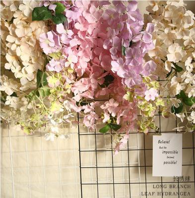 China High quality hot sale cheap artificial hydrangea flower artificial hanging plastic flower for flower decoration for sale