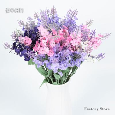 China 10 branches outdoor hot sale high quality nordic style for flower decoration with artificial lavender flower for sale