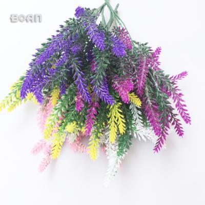 China high quality indoor or outdoor 5 branch nordic style for floral decoration with artificial lavender flower for sale