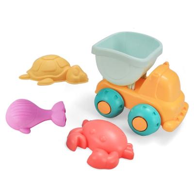 China 4 Pieces PP Colorful Summer Sand Toys Playset Outdoor Kids Beach Toy With Certificates for sale