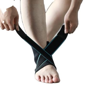 China Wholesale-Hot-selling Elastic Fixed Basketball Sports Ankle Support Strap Compression Support Ankle Brace Protector for sale