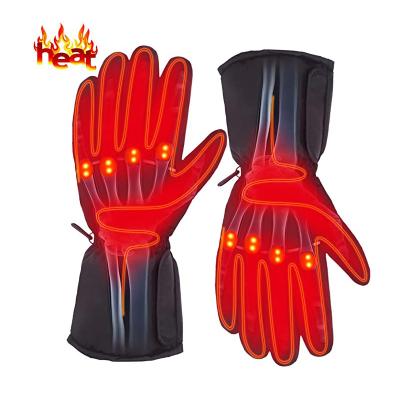 China Comfortable Breathe Free Indoor Outdoor Rechargeable Battery Powered Hand Warmer Ski Resistant Heated Gloves For Climbing Increasing Recycling for sale