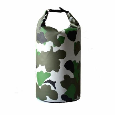 China OEM Camo Camouflage Recycling Promotional Lightweight Water Make Resistant Marine Scuba Diving Dry Storage Bag for Camping for sale