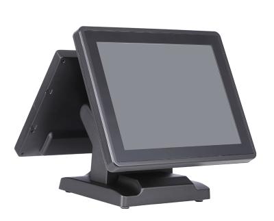 China China Resistive Cheap Dual Touch Screen Monitor 5 Wire POS Video Terminal POS System Machine for sale