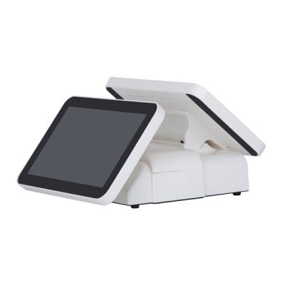 China Metal+Plastic Micro POS System Machine POS Terminal Dual Touch Electronic Equipment Screen POS Cash Register Restaurant for sale