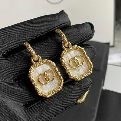 China Cute New Arrivals Designer Jewelry Famous BrandChannel Stud Earrings Women Designer Earrings Popular Brand Luxury Earrings for sale