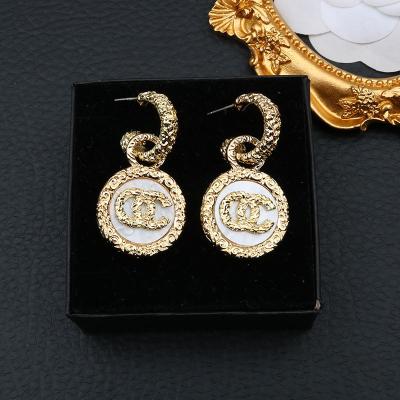 China CLASSIC wholesale price circle earrings designer inspired fashionable alloy earrings for girls cute beautiful women for sale