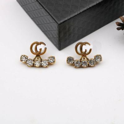 China Brand new designer earrings CLASSIC luxury inspired famous earrings alloy stud earrings for women for sale