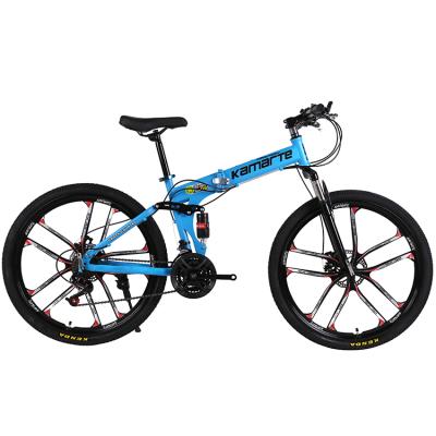 中国 Factory supply 26inch steel folding mountain bike 21 speed men's cycle/bicicleta plegable bicycle for adults/foldable mountainbikes 販売のため