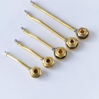 China Brass V3-12 V3-14 V3-18 Bus and Truck Tire Valves Band Spout Tubless Tire Valve Stem for sale