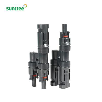 China New 2P IP65 Suntree Solar Wire Electrical 2 In 1 Connector for sale