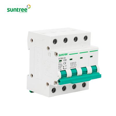 China Suntree best price mcb SCB8 suntree brand new circuit breaker AC 32a SCB8-63 for sale