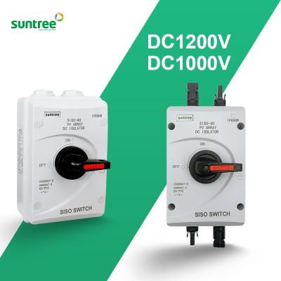 China Suntree High Quality IP66 With Solar Connector IP66 Rating Solar DC Isolator Waterproof Switch for sale