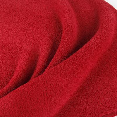 China Non-Toxic Custom Plain Velvet Fur Chunky Super Soft Polyester Yarns Knitted Cozy Throw Blanket For Christmas Decoration for sale