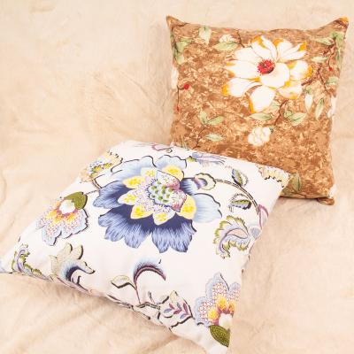 China Factory Fast Shipping Non-Toxic Floral Chenille Knit Cushion Covers Jacquard Sublimation Pillow Case For Sofa Couch for sale