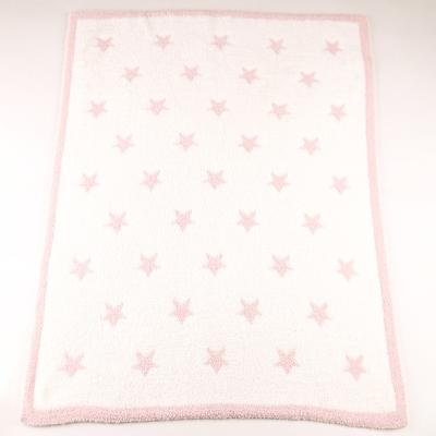 China Wholesale Non-Toxic Wholesale Classic Simple Luxury Cartoon Cable Brand Cute Soft Knitted Baby Blankets Crochet Blankets For Winter Sleep for sale