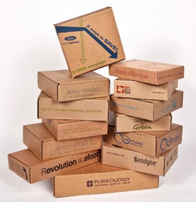 China Waterproof Cardboard Mailing Boxes , Custom Packing Boxes With Recycled Materials for sale