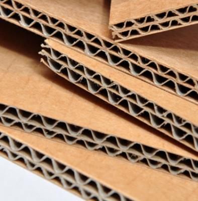 China Virgin Wood Pulp Corrugated Cardboard Sheet High Performance Brown Color for sale