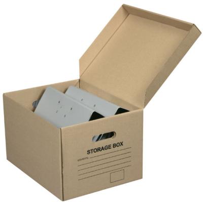 China Gray / Brown Storage Boxes Cardboard For Foldable Cardboard Boxes FSC Approved for sale