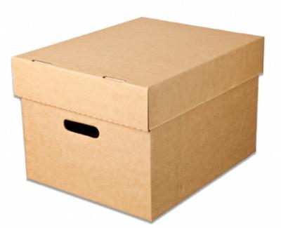 China High Density Storage Boxes Cardboard With Duplex Grey / Kraft Paper for sale