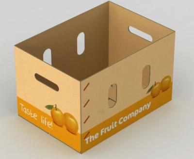 China Corrugated Vegetables Packing Boxes For Fruit Shipping ISO9001 Certification for sale