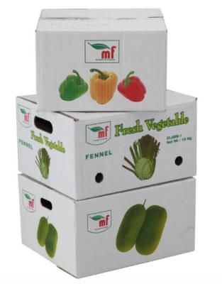 China Eco - Friendly Vegetables Packing Boxes , Plain Cardboard Boxes For Food Packaging for sale