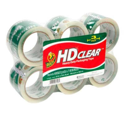 China Waterproof Clear Colored Tape , BOPP Box Sealing Tape Custom Logo for sale