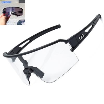 China Hot Selling Unisex Outdoor Color Changing Sports Eyewear Sunglasses Impact-resistance Photochromic PC Lens Sports Cycling Glasses for sale