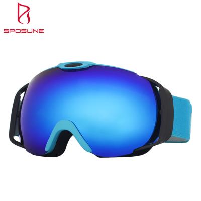 China Spherical Design Ski Snowboard Glasses Snow Goggles Dual SKI Anti-Fog UV Protection Lens For Adult for sale