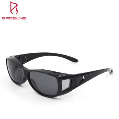 China Custom Fashion Sunglasses OEM Logo Fishing Polarized Sun Glass Lens Fit Over Glass Sunglasses for sale