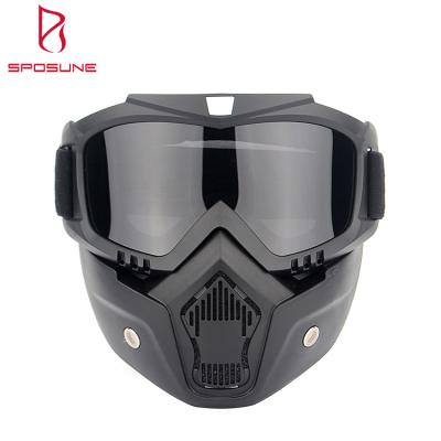 China Anti-scratch Foam Pads Road Riding Motorcycle Glass Off Road Motorcycle Goggles Detachable Motocross Goggles for sale