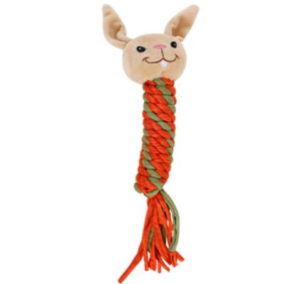 China Interactive Cotton Dog Toys Animals Design Rope Cotton Chewing Toys Wholesale Price for sale