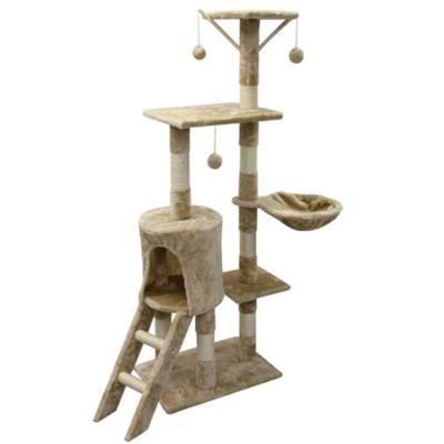 China Cats Climbing Cat Tree Scratching Cat Furniture Sisal Tower Wholesale Price for sale