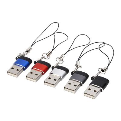 China OTG Adapter USB 3.0 Type-C Male To Type C Data Sync Converter Charger Connector USB Female Charging Type C Mobile Phone Adapters With Lanyard for sale