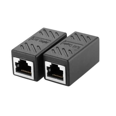 China Network Connector Ethernet Cat 5e/Cat5/Cat6/Cat7 RJ45 8P Female To Female Keyston Jack Inline Coupler Ethernet Extender Adapter for sale