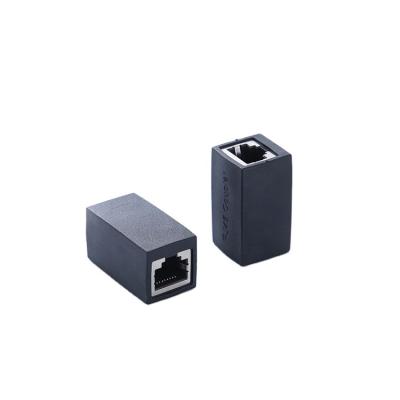 China Network Connector 8P8C Straight Integrated RJ45 Female To Ethernet Network Cable Adapter Joiner Coupler RJ45 Network Female Connector for sale