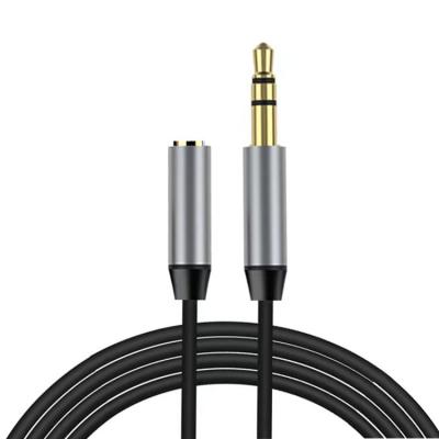 China Factory Custom 3.5mm Plug and Play Audio Cable 24K Gold Plated 3.5mm Male to Female 3.5mm Jacket Tape Audio Cable for sale