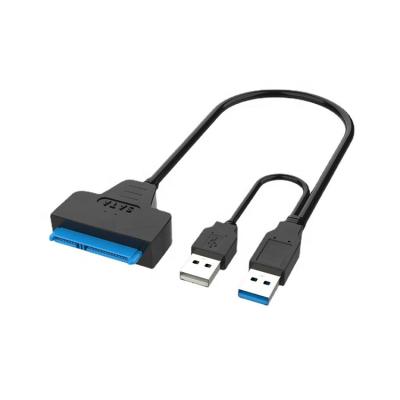 China Driver High Speed ​​Black Data 2.5 Inch SSD HDD Hard Disk 4TB USB 3.0 Sata To Hard Drive Adapter Dual USB 3.0 Sata Cable for sale