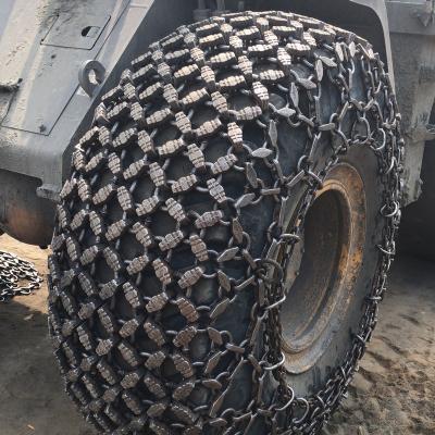 China OTR Truck Skid Tire Loader Chain Steel Snow Chains For Wheel Truck Snow Chains for sale