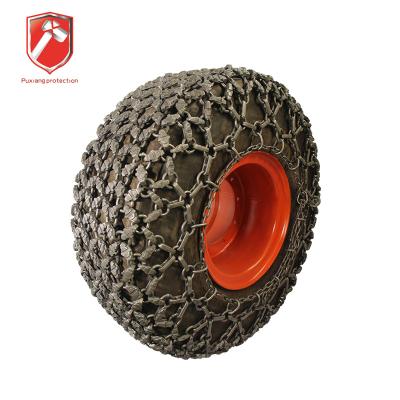 China OTR truck 17.5-25tyre protection chain 3ton wheel loader tire protection chain for sale